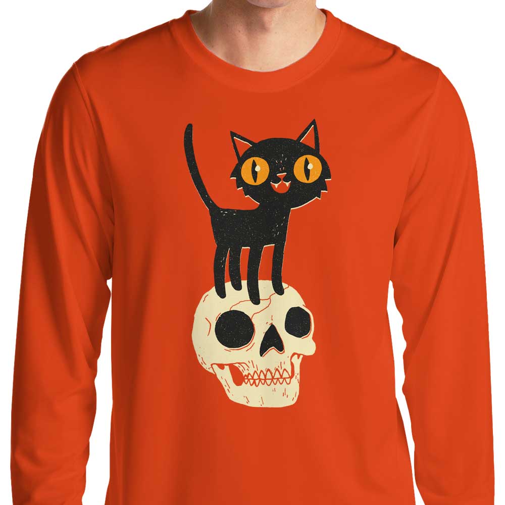 What the Cat Dragged In Long Sleeve Crewneck T - Shirt by DinoMike