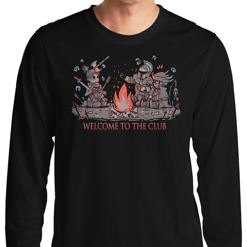 TechraNova's Exclusive 'Welcome to the Club' Long Sleeve Crewneck T - Shirt for All Sizes
