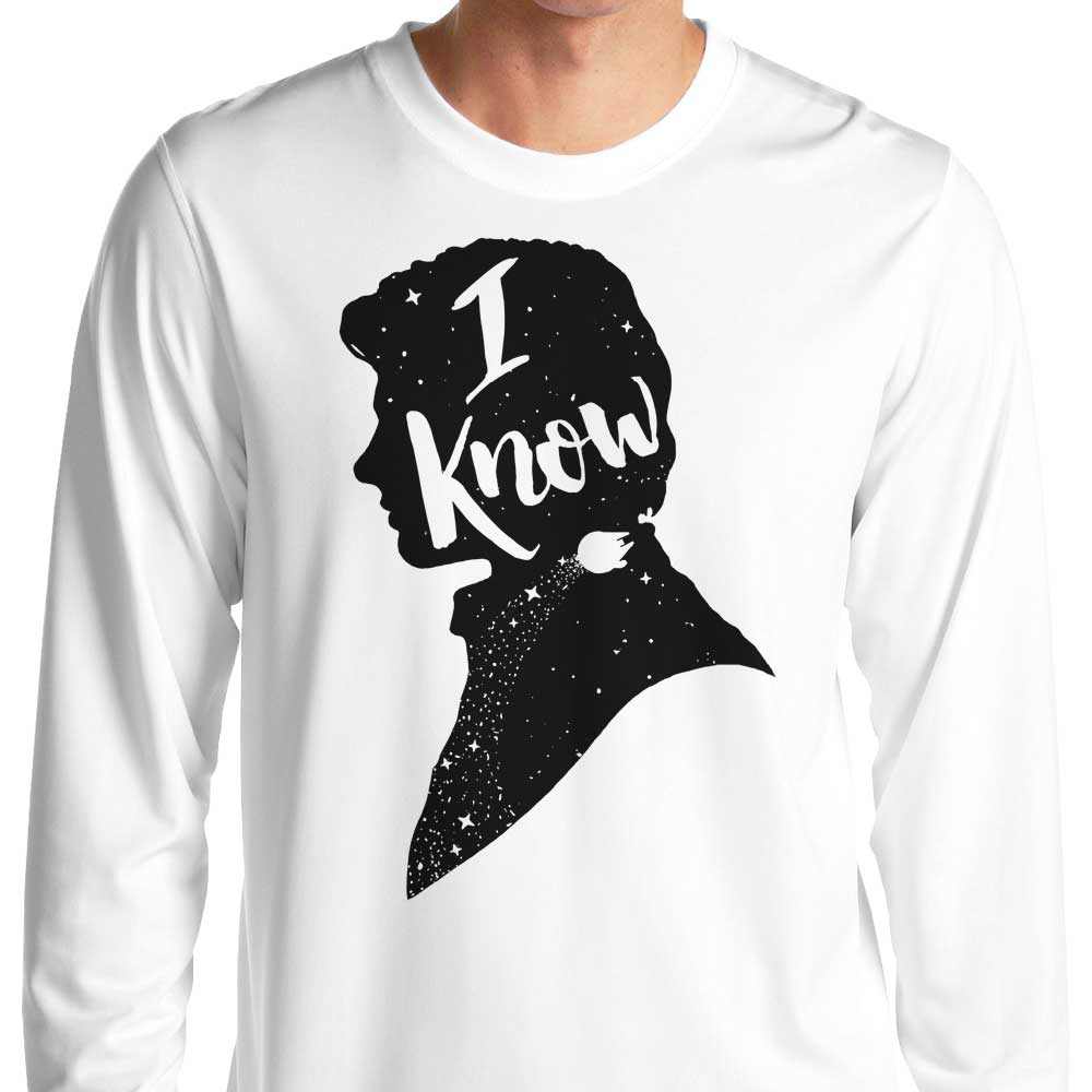 Stylish Long Sleeve 'I Know' T - Shirt from Creative Outpouring