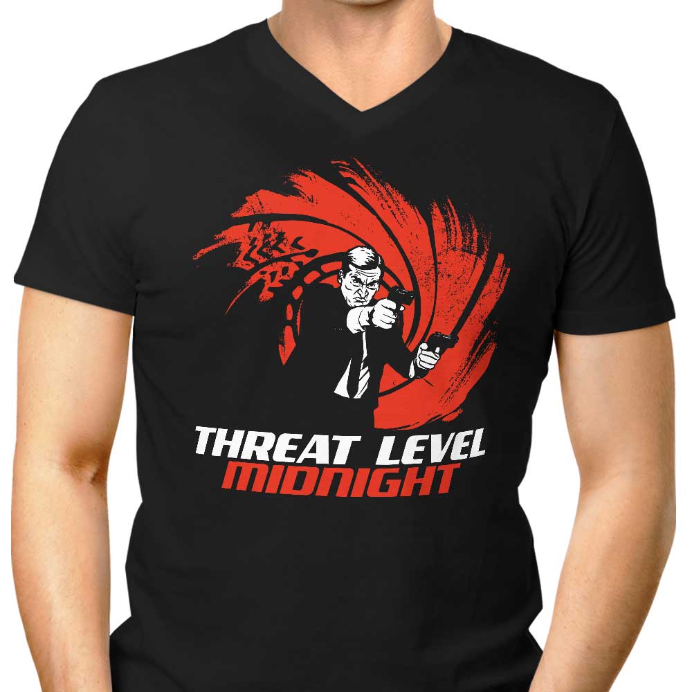 Double O Threat - Men's Stylish V-Neck T-Shirt