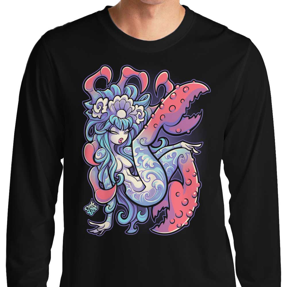 Jehsee Cancer-themed Long Sleeve Crewneck T-Shirt for Men and Women