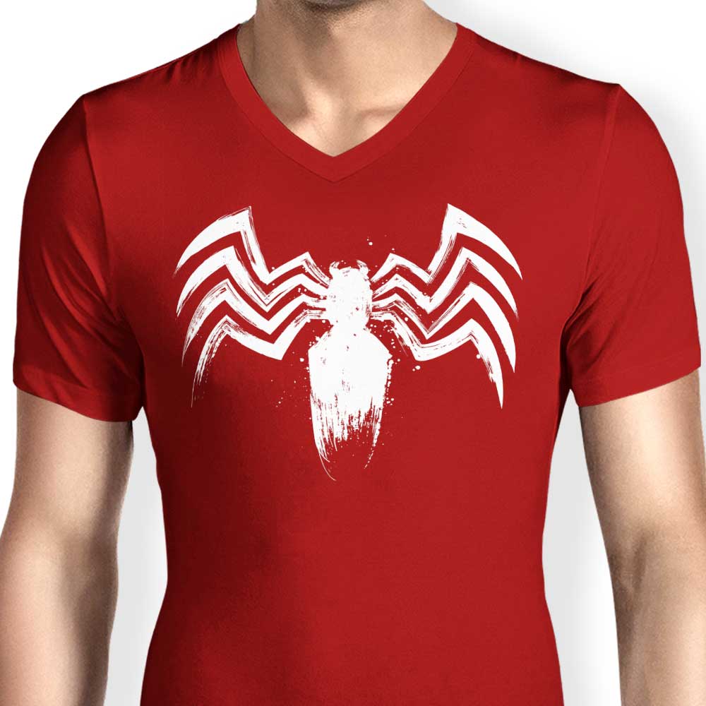 Men's Stylish V-Neck T-Shirt - 'We Are The Symbiote' by Dr. Monekers