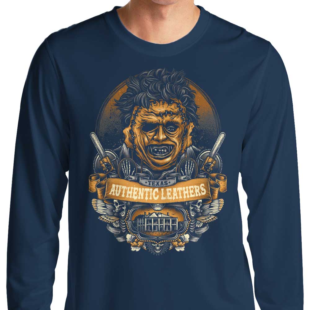 Authentic Texas Leather Long Sleeve Crewneck T-Shirt