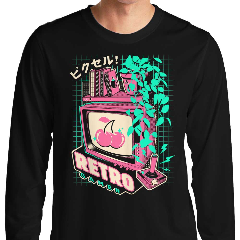 Vintage Retro Gaming Long Sleeve Crewneck T-Shirt