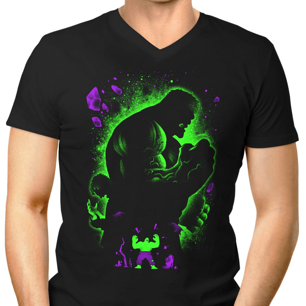 Men's Stylish Green V-Neck by Alemaglia - The Green Monster