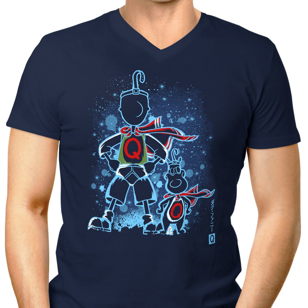 Men's Stylish V-Neck T-Shirt - The Quail by Soulkr