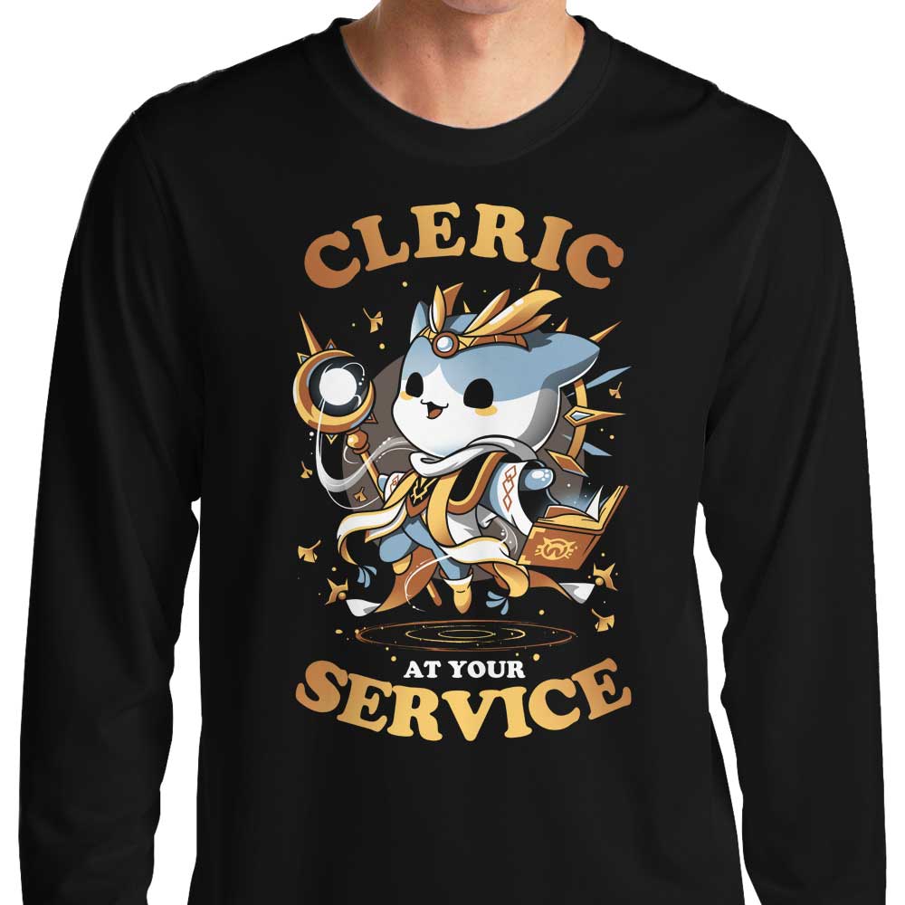 Available Cleric Long Sleeve Crewneck T-Shirt for Service