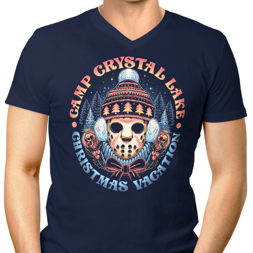 Momma Gorilla's Camp Christmas-themed Men's V-Neck Shirt