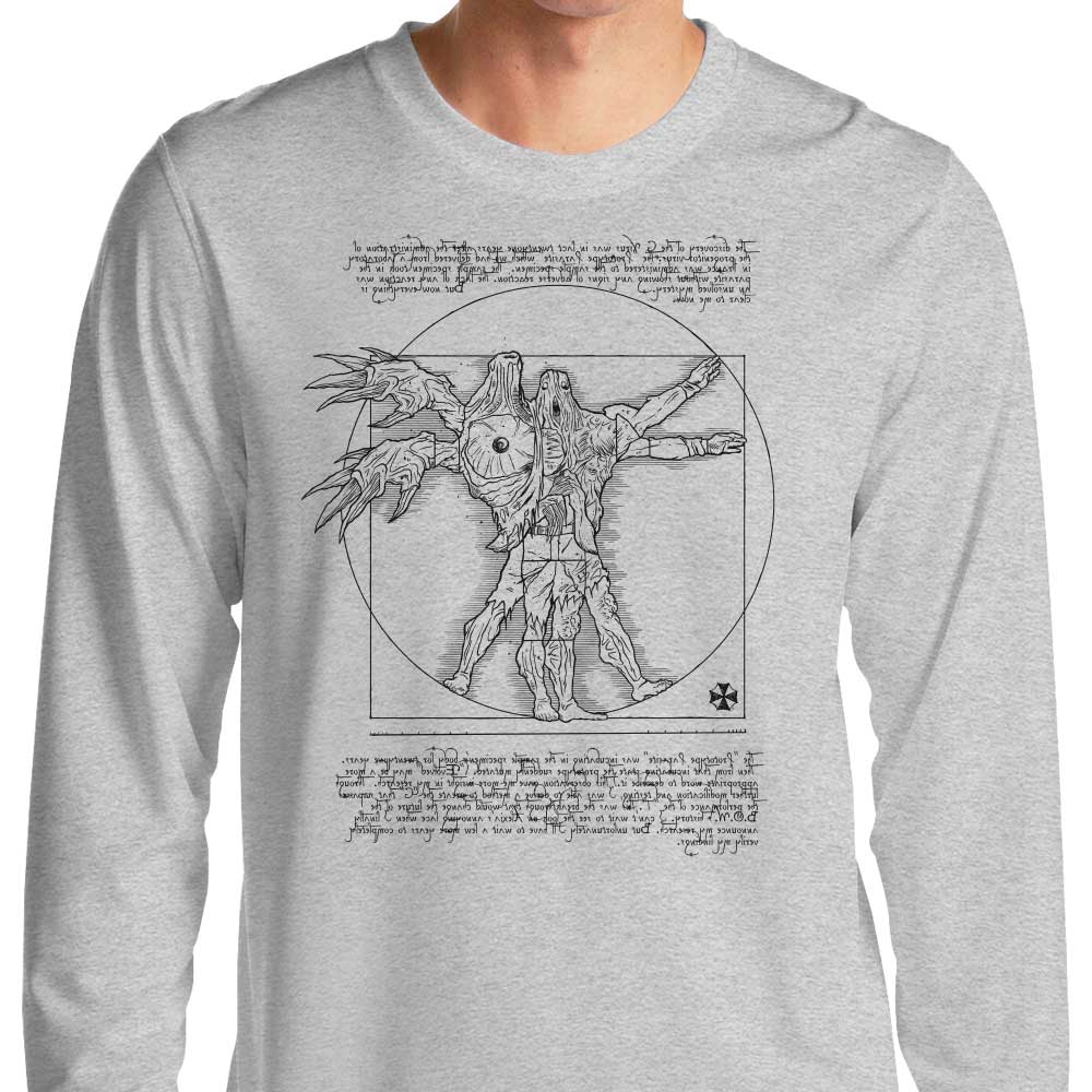 Demonigote's Stylish Long Sleeve Birkin Vitruvian T - Shirt