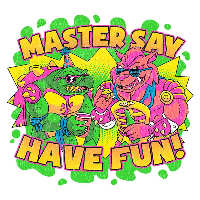 Enjoy the Fun with Clay Graham Art's Long Sleeve Crewneck T-Shirt