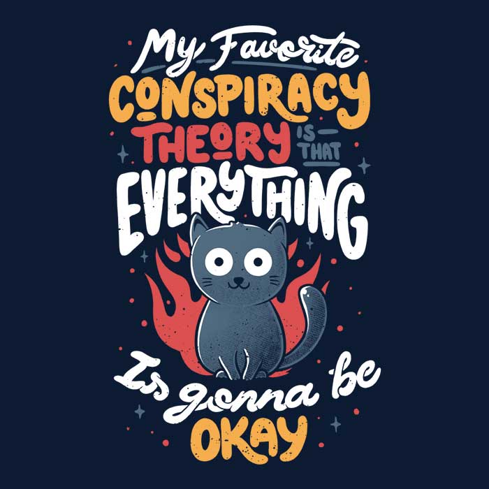 Edu.ely's Conspiracy Theory Long Sleeve Comfortable T - Shirt