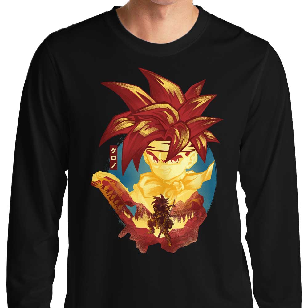Chrono Attack Long Sleeve Crewneck T-Shirt - High - Quality Apparel