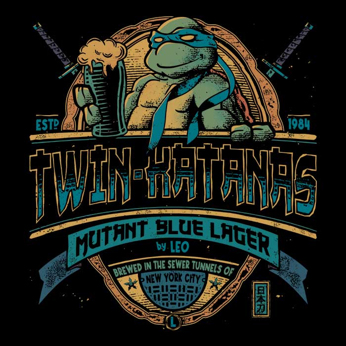 Men's V-Neck Twin Katanas Graphic T-Shirts