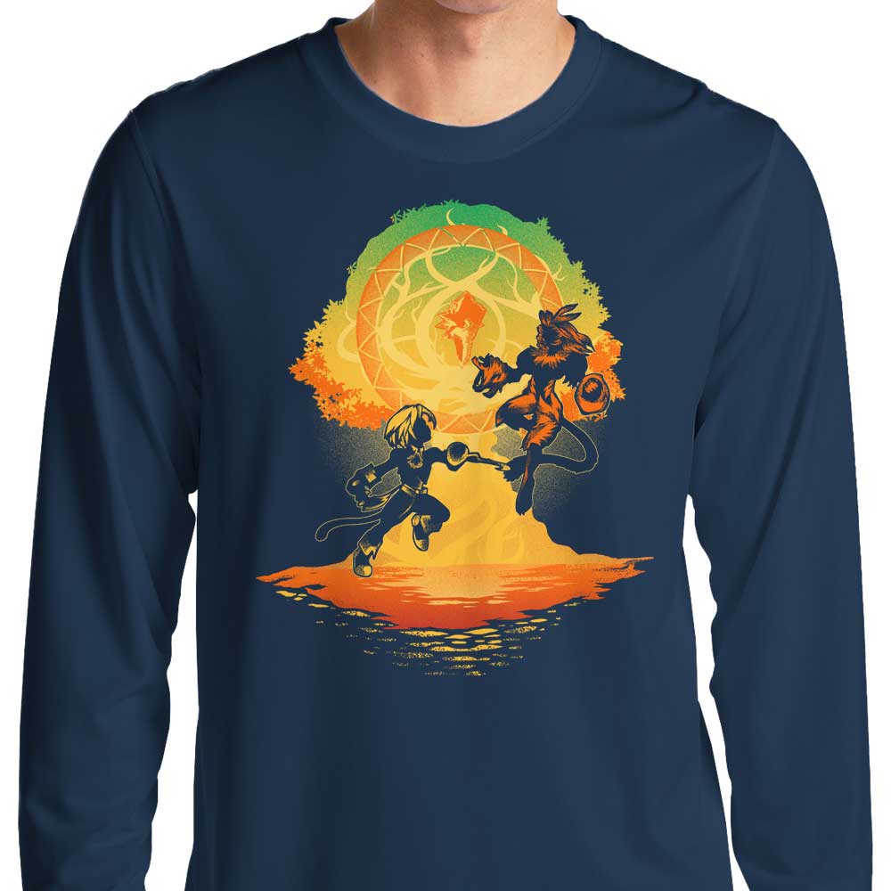 Long Sleeve Battle of Destiny T-Shirt for Fashion Enthusiasts