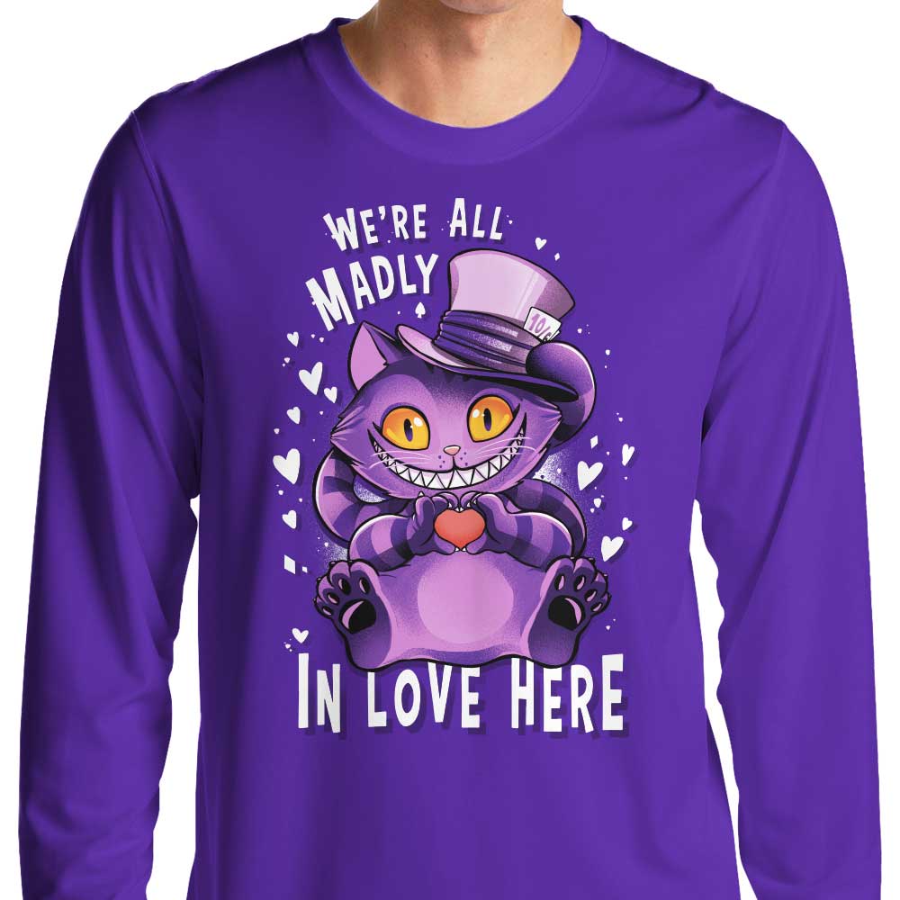 Alemaglia's Long Sleeve 'Madly in Love' T - Shirt in S - 4XL Sizes