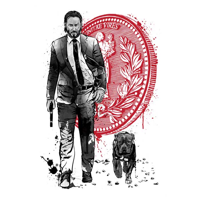 Long Sleeve 'Lone Hitman and Cub' T-Shirt Inspired by Dr. Monekers