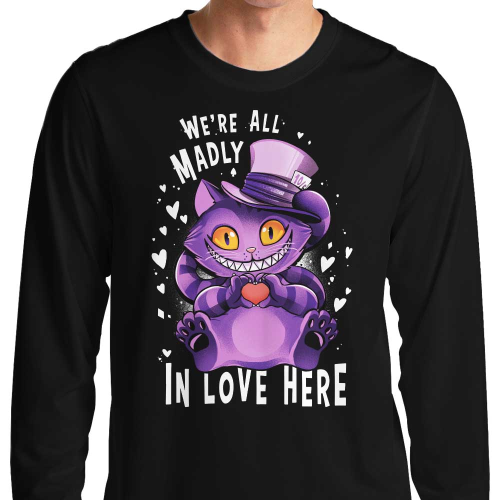 Alemaglia's Long Sleeve 'Madly in Love' T - Shirt in S - 4XL Sizes