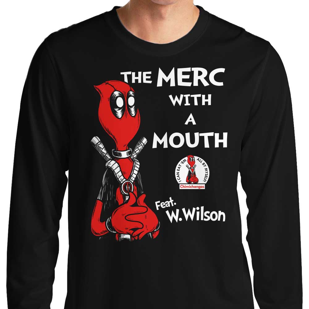 The Mercenary with a Mouth - Long Sleeve Crewneck T - Shirt for Comfortable Wear