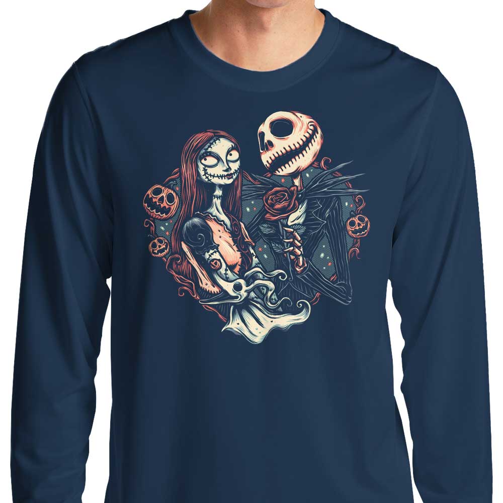 Skeletal Love Design Long Sleeve Casual T-Shirt