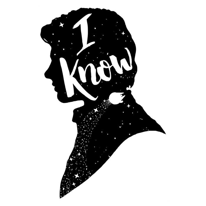 Stylish Long Sleeve 'I Know' T - Shirt from Creative Outpouring