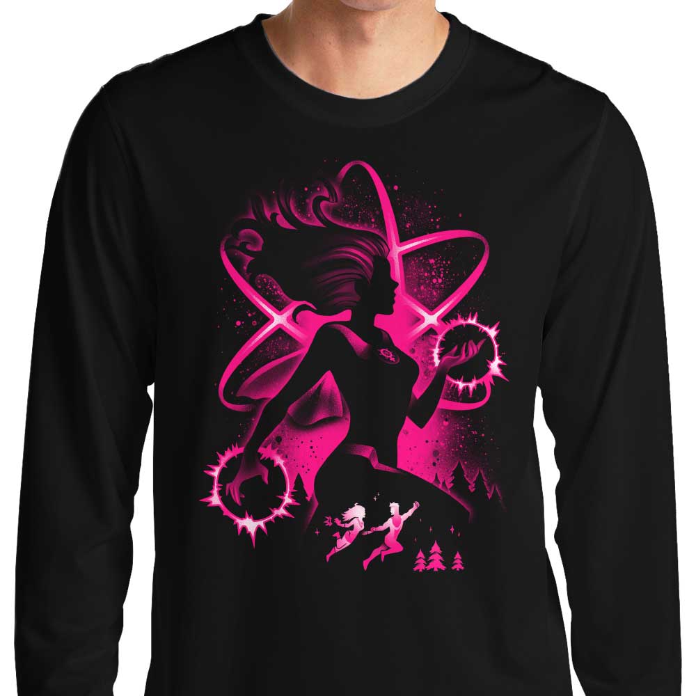 Alemaglia's Atom Girl Long Sleeve Comfortable T - Shirt in S to 4XL Sizes