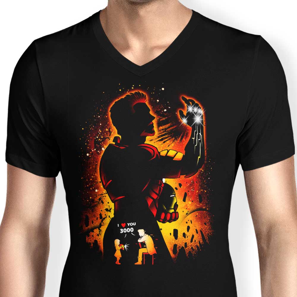 Alemaglia Men's Stylish V-Neck - The Iron Man Look