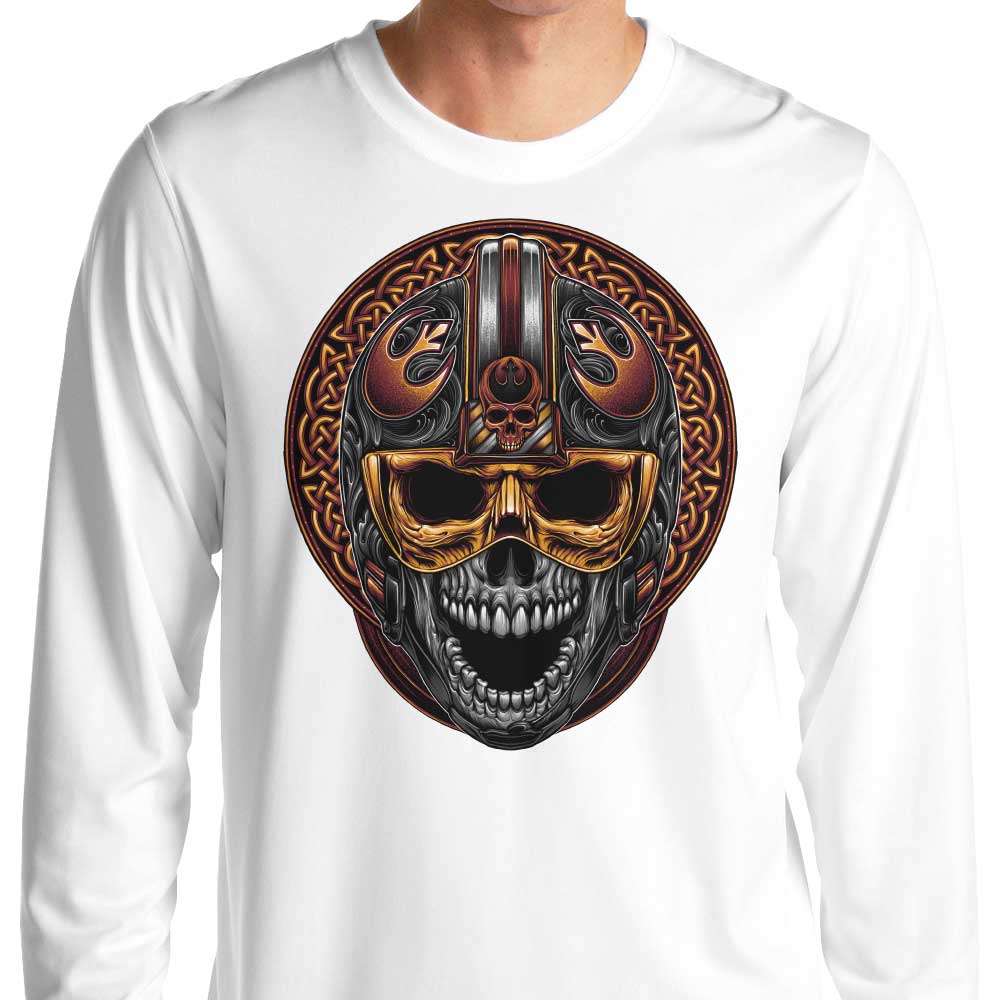 Long Sleeve Rebel Skull Graphic T-Shirt for Men and Women