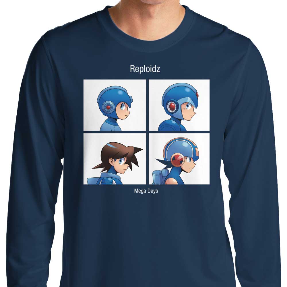 Mega Days Classic Long Sleeve Crewneck T - Shirt for All Sizes