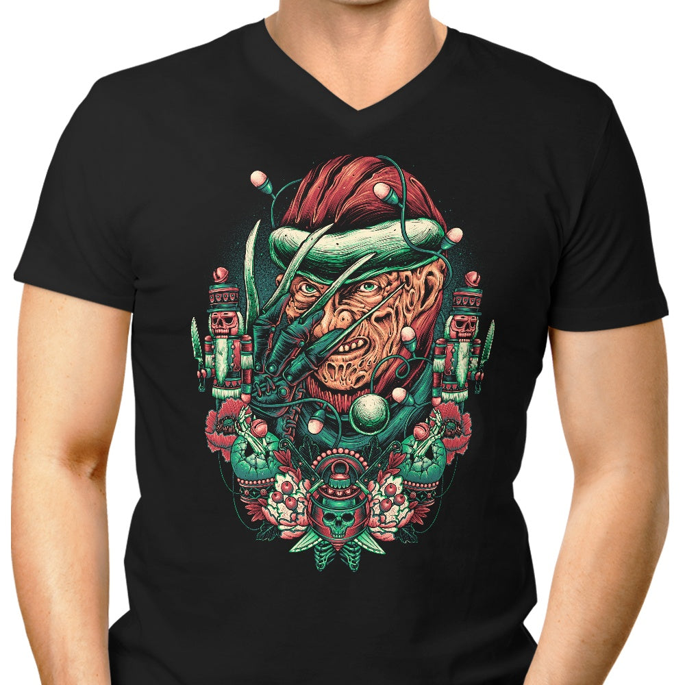 Men's Fashionable V-Neck T-Shirts for Holidays at Elm Street