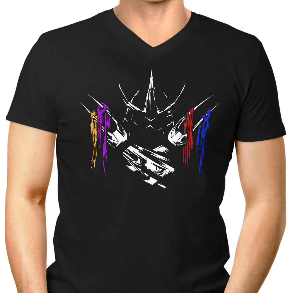 Men's Armored and Fierce V-Neck T-Shirt - Armored Savagery