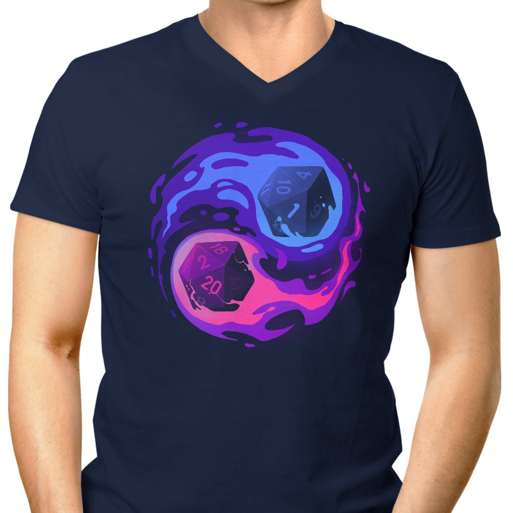 Men's V-Neck - Episode III: Dice Balance Stylish T-Shirt