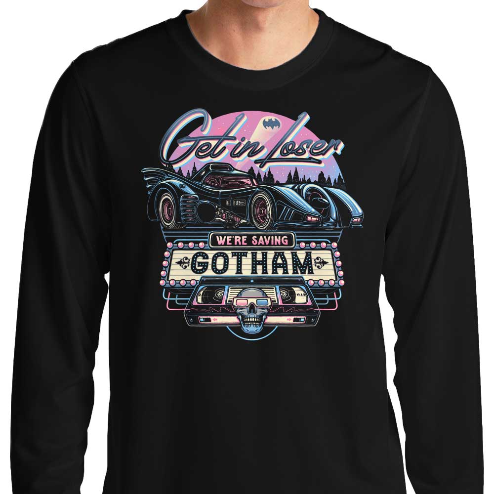 Long Sleeve Gotham-saving T-Shirt from Momma Gorilla
