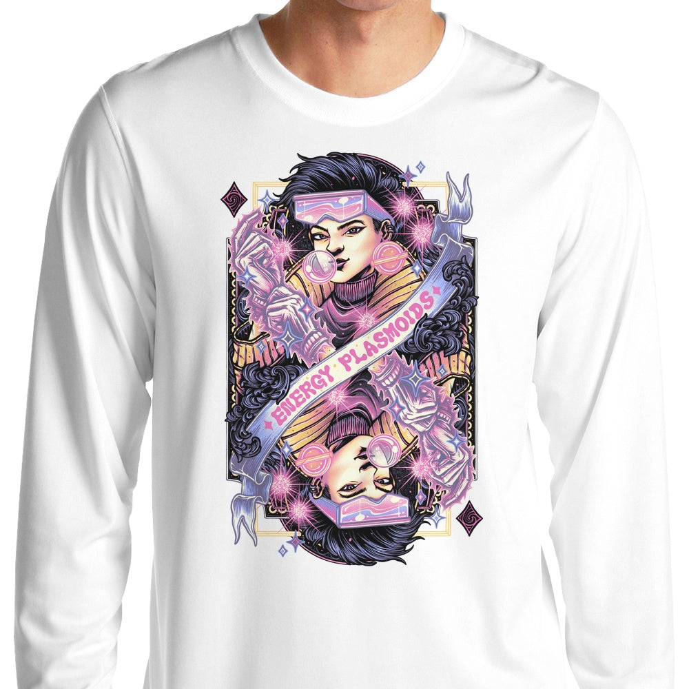 Long Sleeve T-Shirt with Glitchygorilla's Energy Plasmoids Design