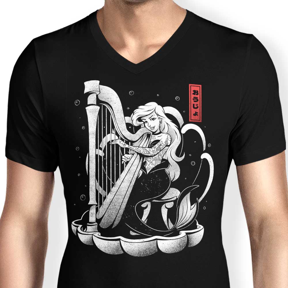 Men's V-Neck - The Melody of the Ocean