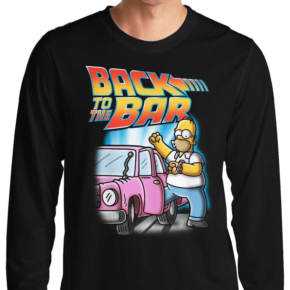 Firebeard's Retro Back to the Bar Long Sleeve Crewneck T - Shirt