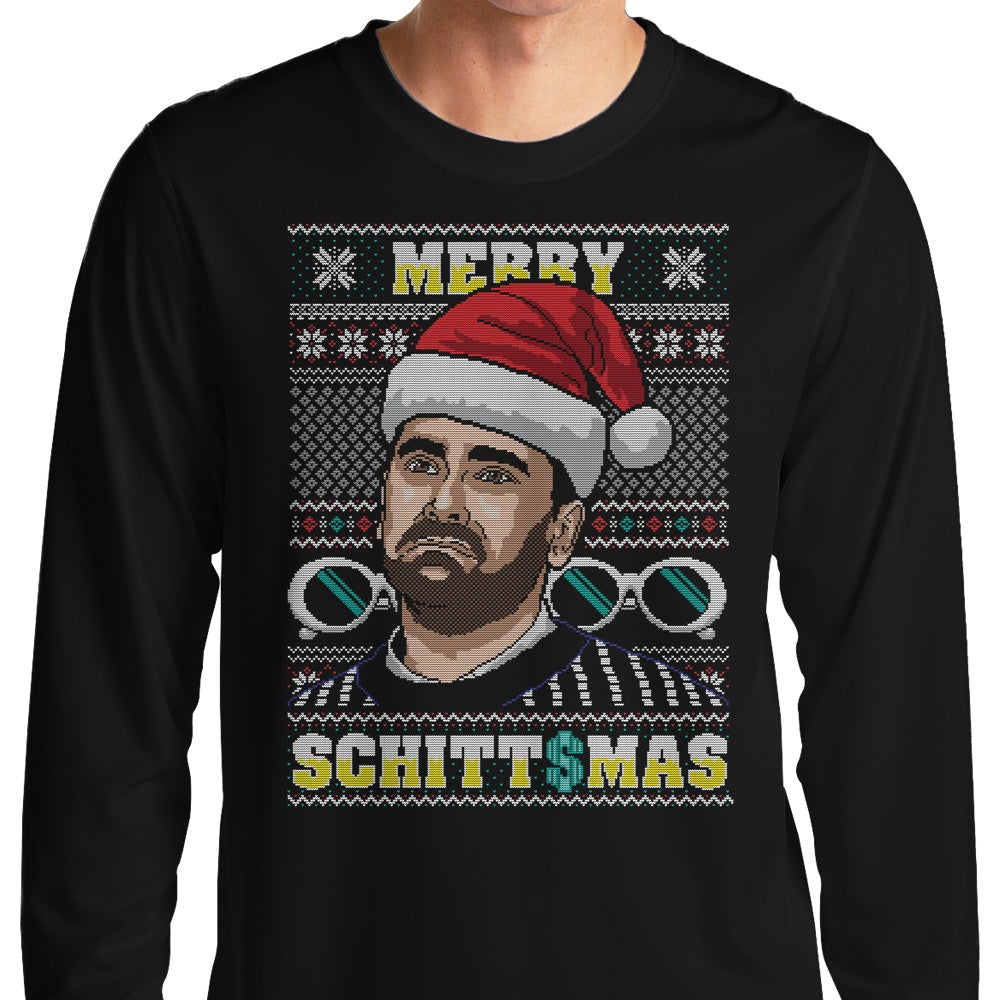 CoD Designs Merry Schmittmas Long Sleeve Crewneck T - Shirt in S to 4XL