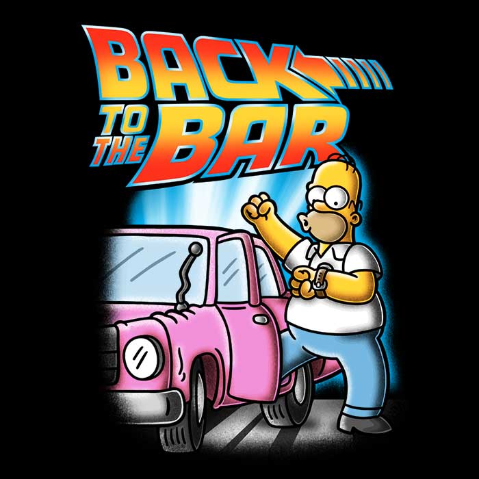 Firebeard's Retro Back to the Bar Long Sleeve Crewneck T - Shirt