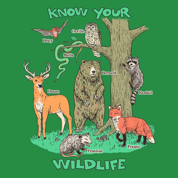 Wildlife Awareness Long Sleeve Crewneck T-Shirt