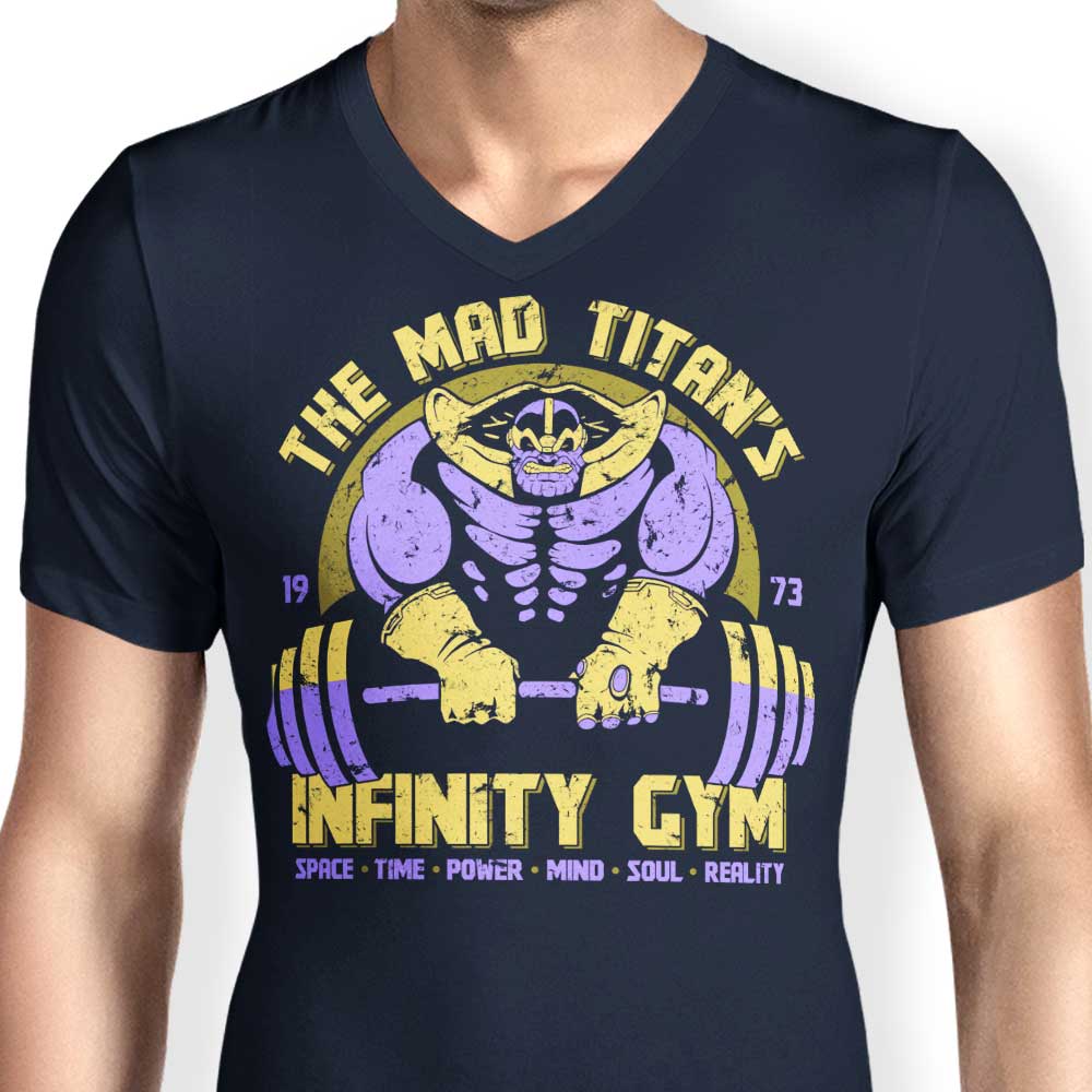 Infinity Gym Men's Stylish V-Neck Workout Top
