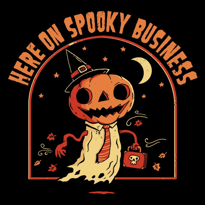 Spooky Business Long Sleeve T-Shirt by DinoMike