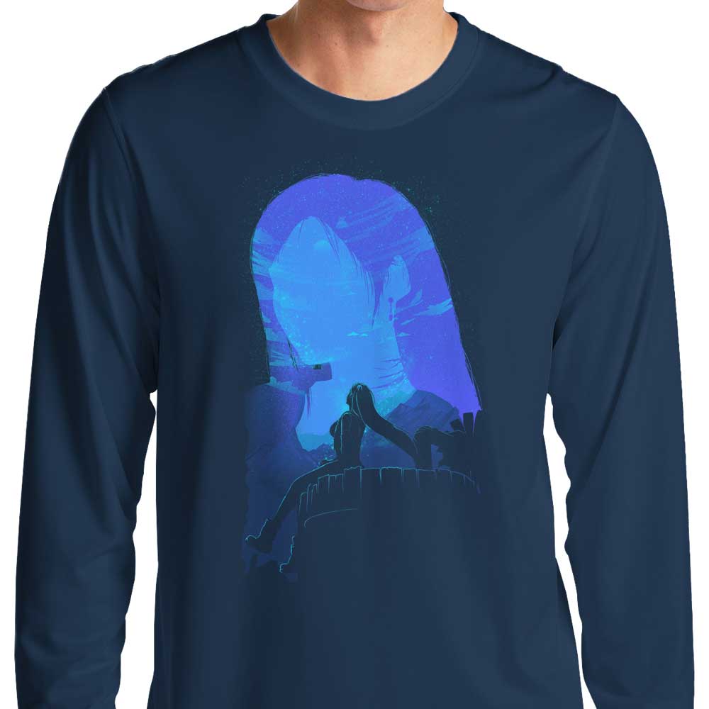 Donnie Illustrations' Childhood Landscape Long - Sleeve Crewneck T - Shirt