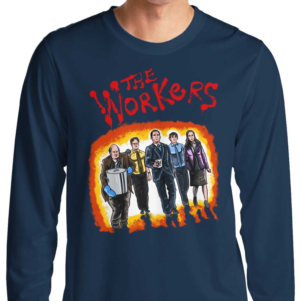 MarianoSan Workers' Long Sleeve Crewneck T - Shirt in S to 4XL Sizes