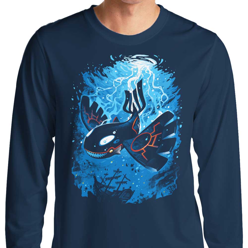 Alemaglia's Ocean Cataclysm Long Sleeve Stylish T-Shirt