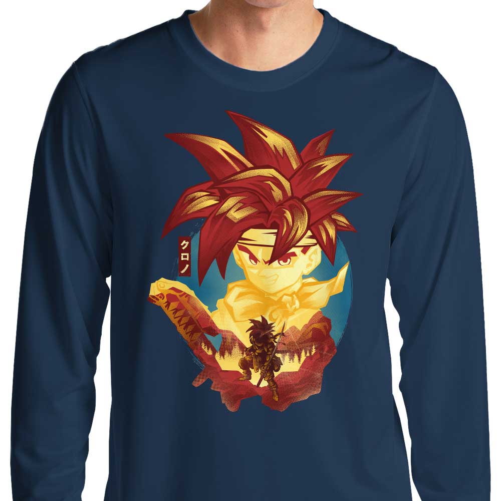 Chrono Attack Long Sleeve Crewneck T-Shirt - High - Quality Apparel