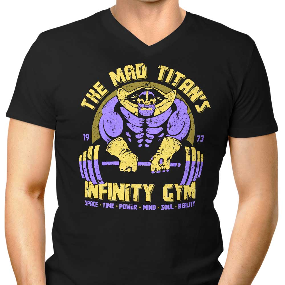 Infinity Gym Men's Stylish V-Neck Workout Top