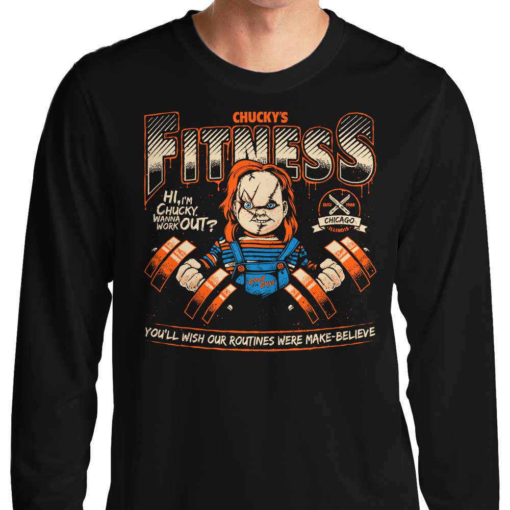 Teesgeex Long Sleeve 'Let's Work Out' T - Shirt in S - 4XL Sizes