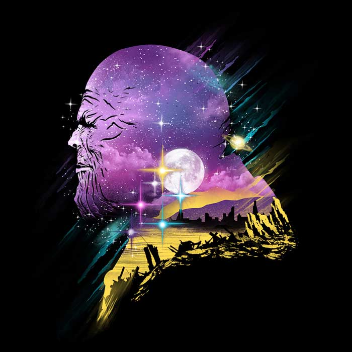 Galactic Titan - Comfortable Long Sleeve Crewneck T - Shirt in S to 4XL