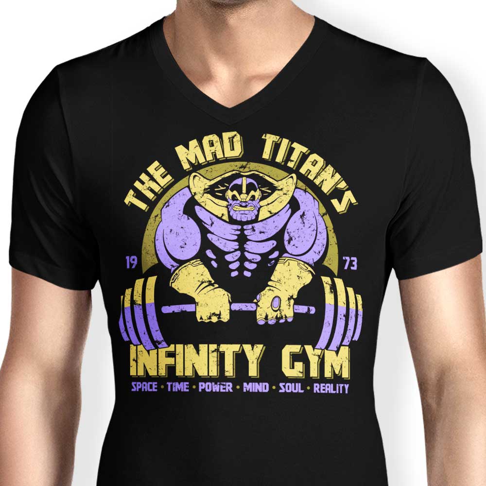 Infinity Gym Men's Stylish V-Neck Workout Top