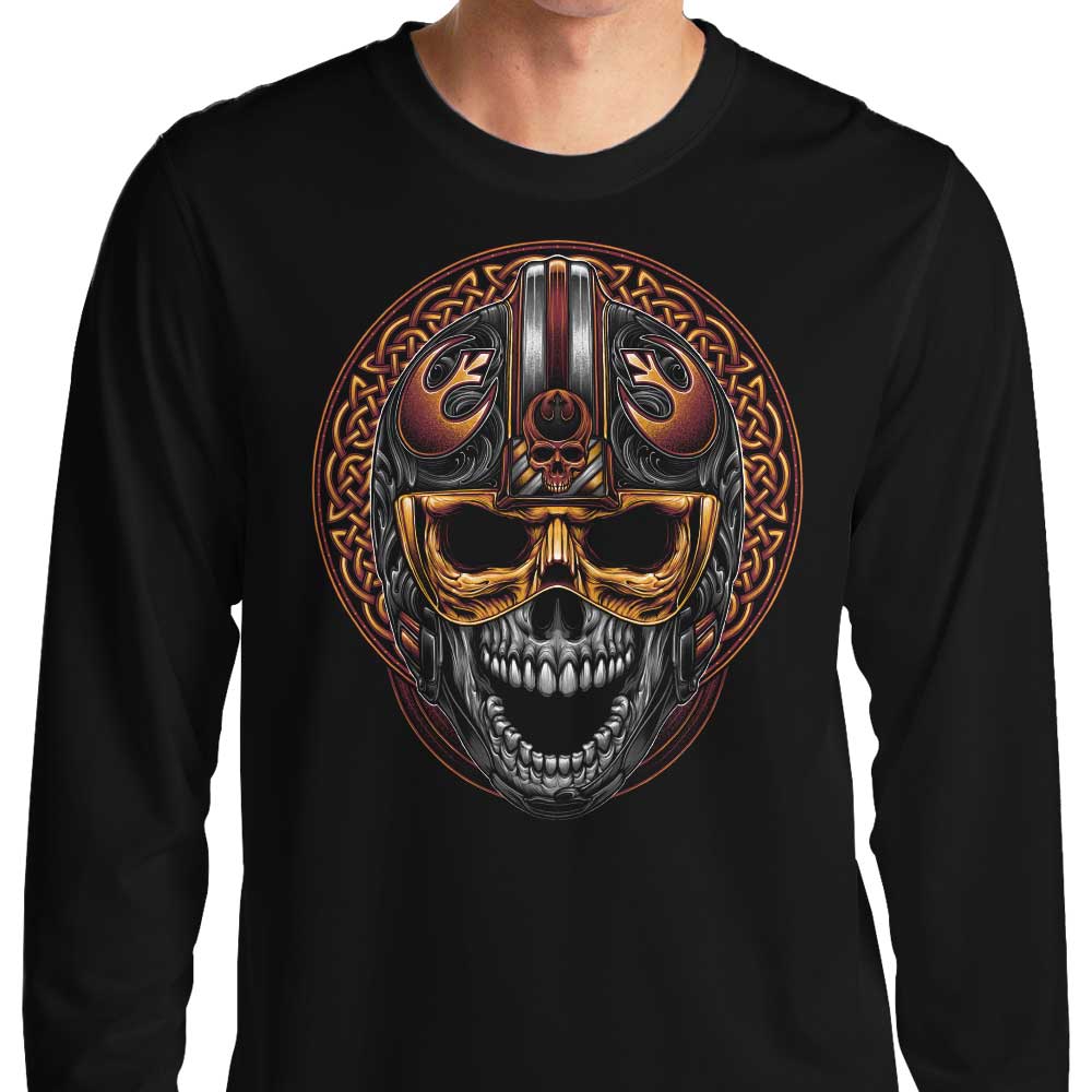 Long Sleeve Rebel Skull Graphic T-Shirt for Men and Women