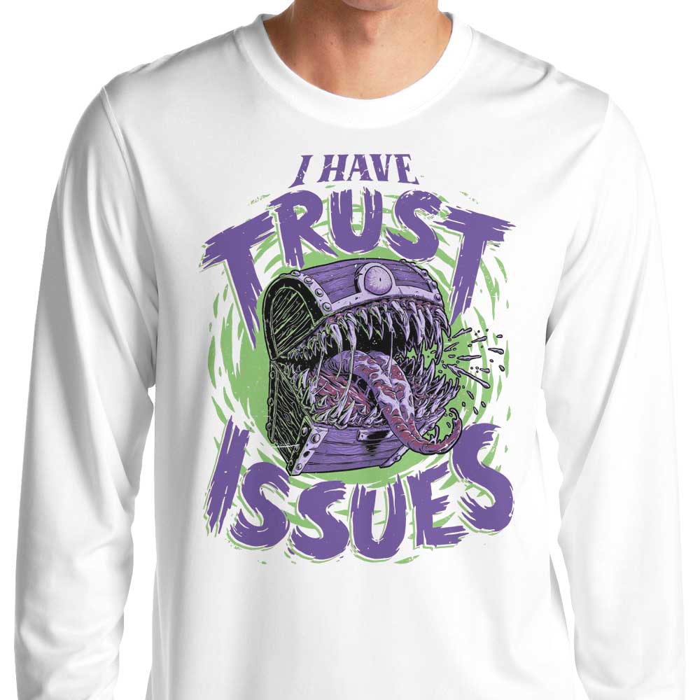 Studio Mootant Long Sleeve T-Shirt with 'I Have Trust Issues' Print